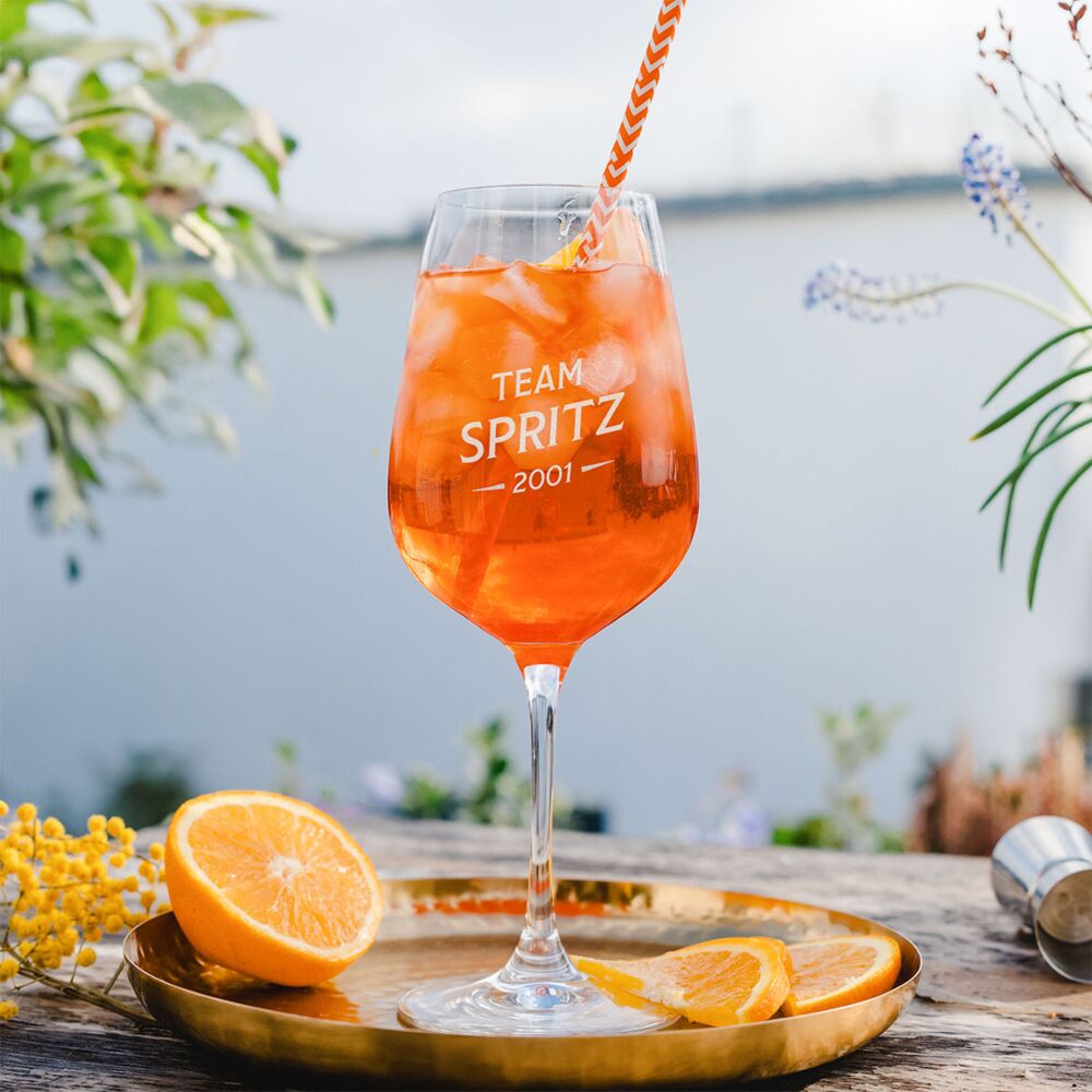 Verre Aperol Spritz personnalisé avec année