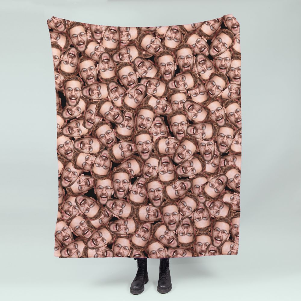 Couverture personnalisée avec visage