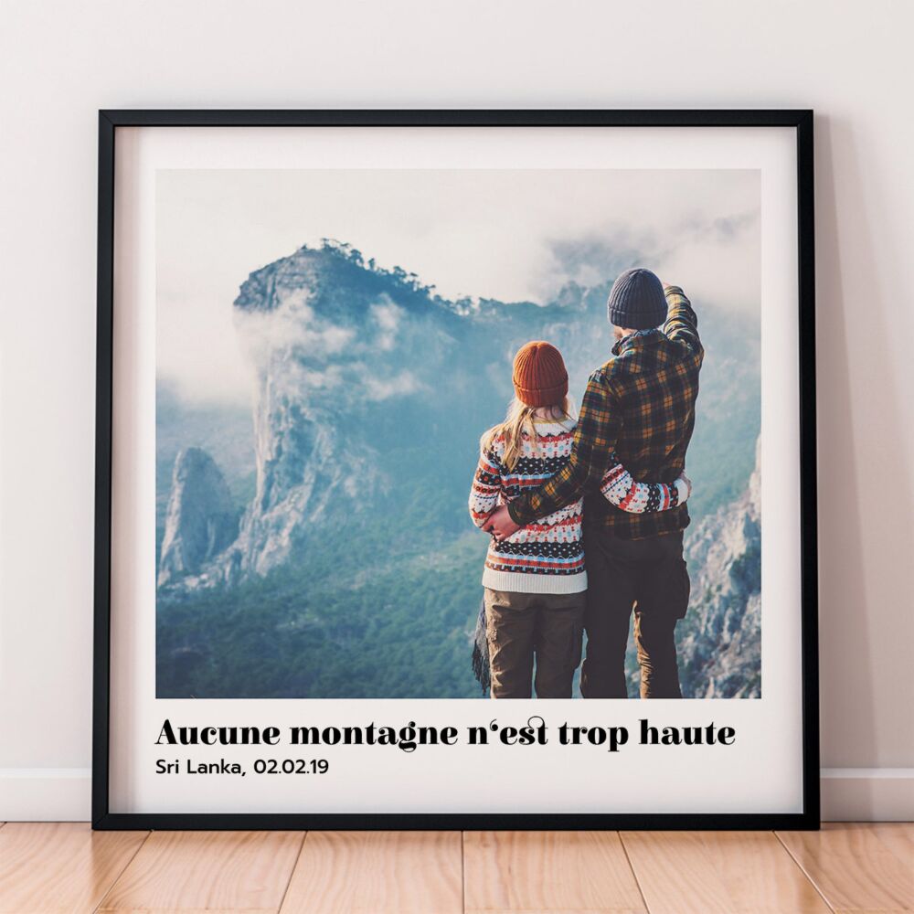 Poster avec Photo et Texte