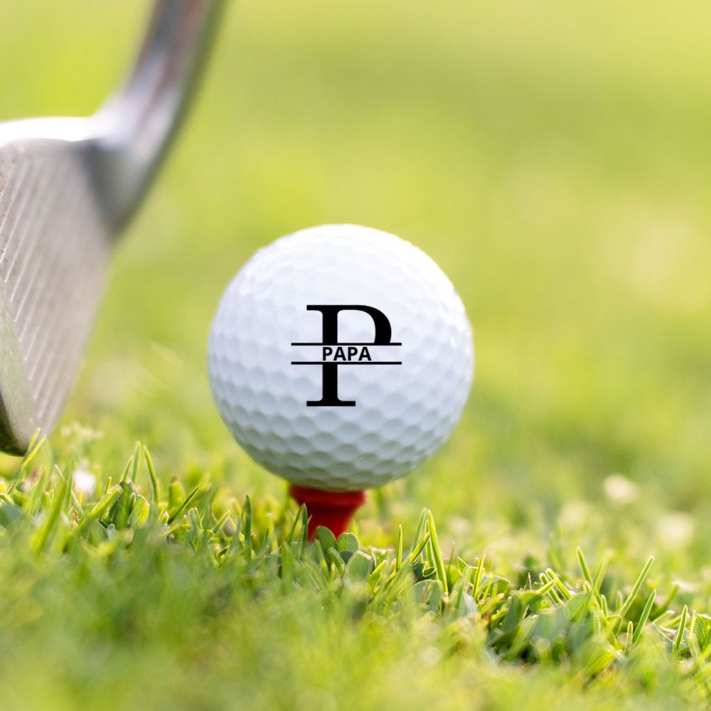 Set de 3 balles de golf personnalisées avec monogramme