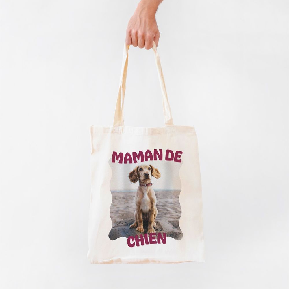 Tote bag personnalisé avec photo et texte