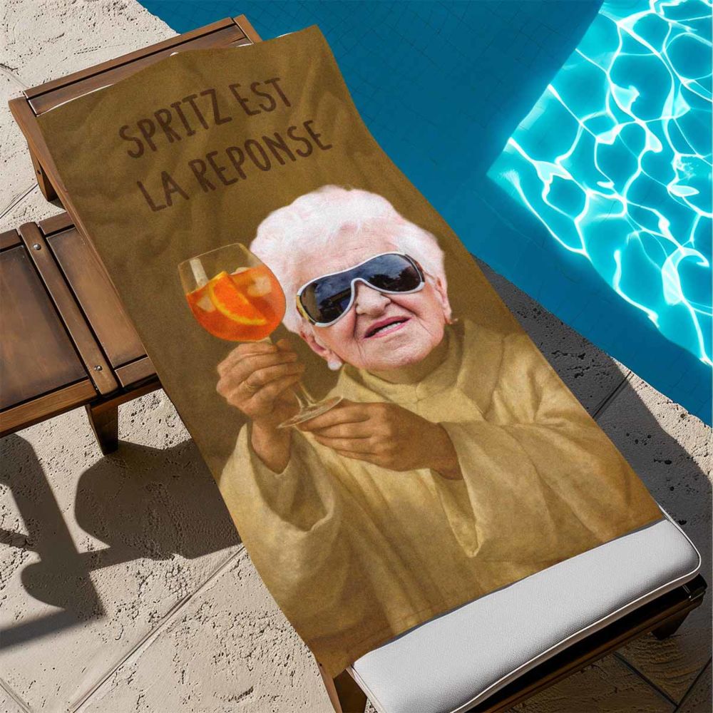 Serviette personnalisée Aperol avec visage