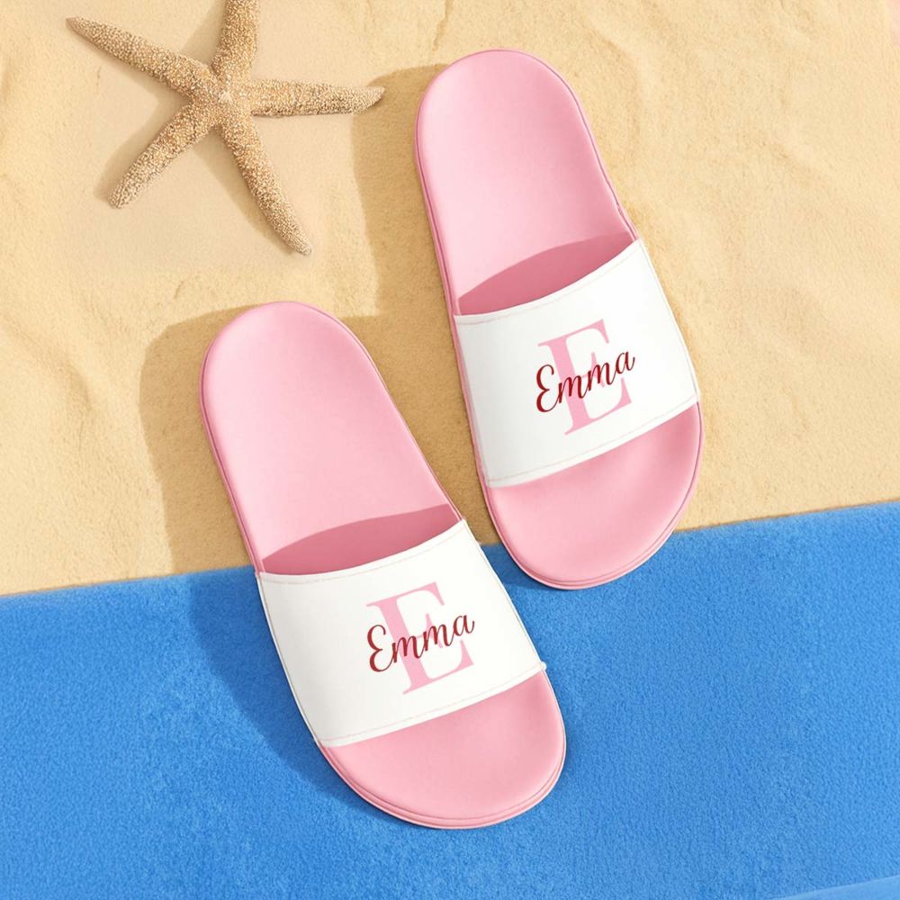 Claquettes personnalisées avec monogramme