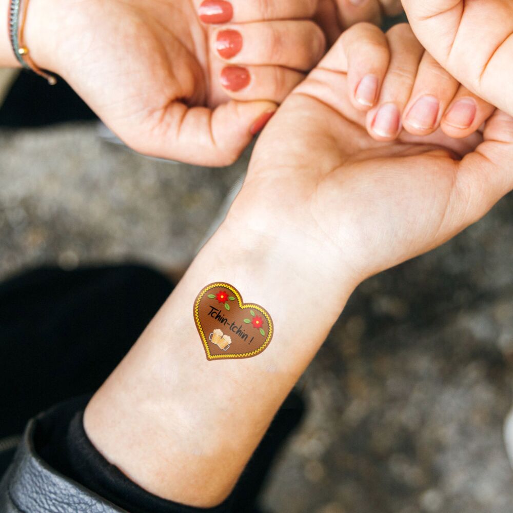 Lot de 6 tatouages personnalisés Spécial Oktoberfest