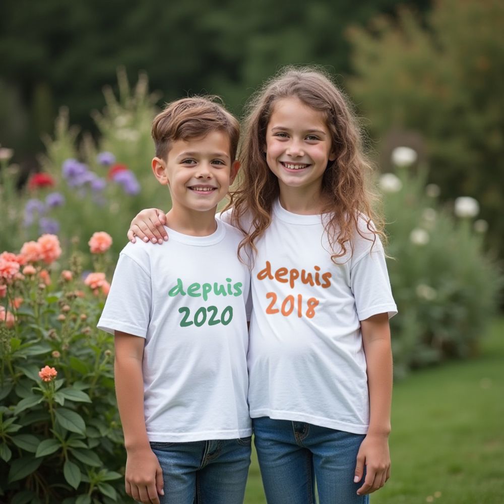 T-shirt personnalisé Enfant avec message