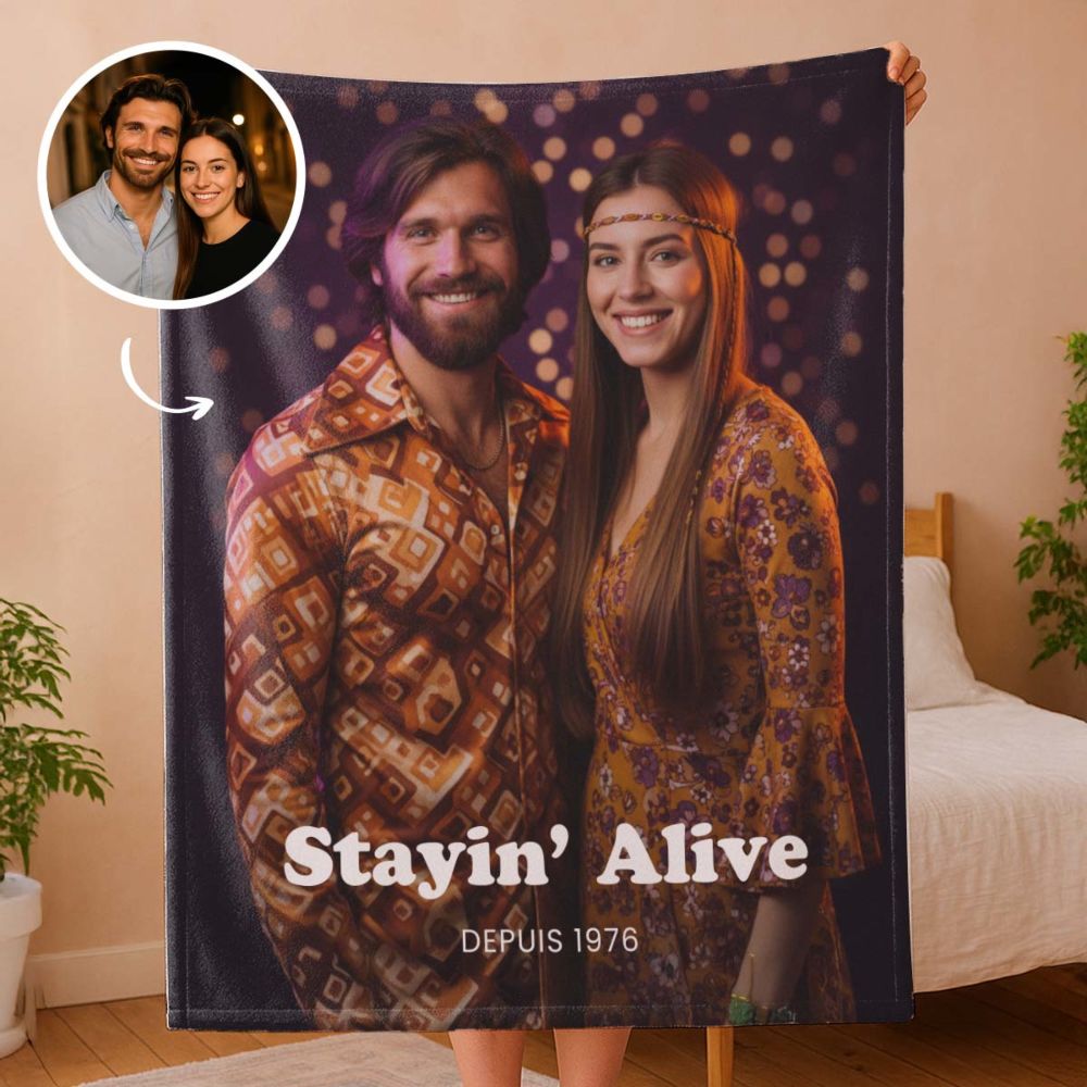 Couverture personnalisée voyage dans le temps