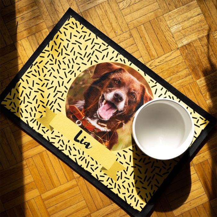 Tapis pour Animal de compagnie avec Photo et Texte