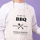 Tablier personnalisé Le Roi du BBQ