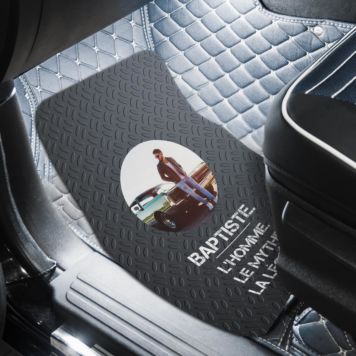 Tapis voiture personnalisé avec photo et texte