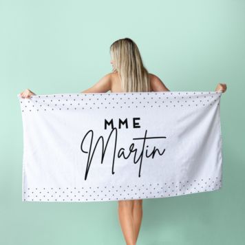 Serviette personnalisée avec différents motifs