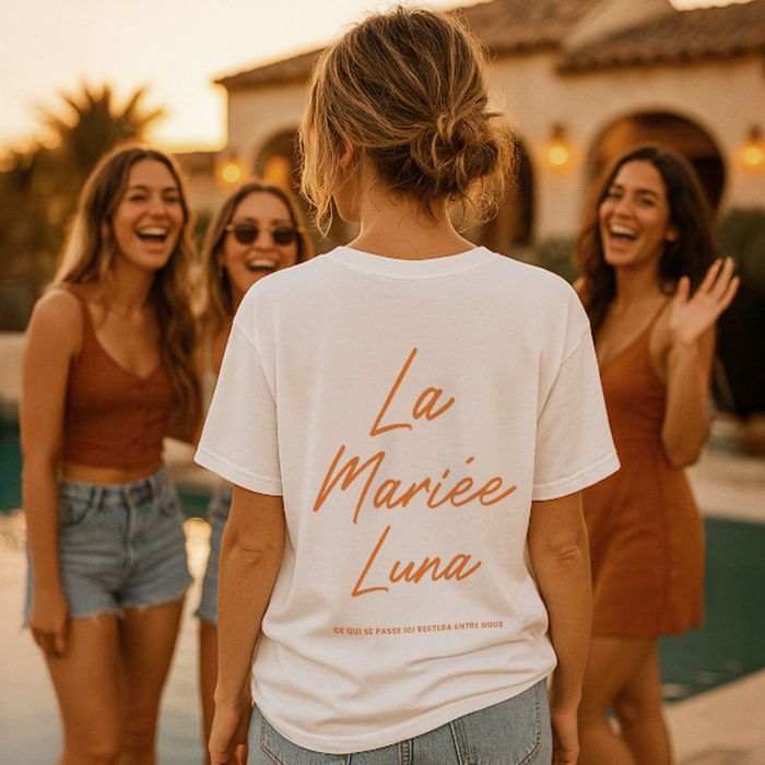 T-shirt personnalisé avec message