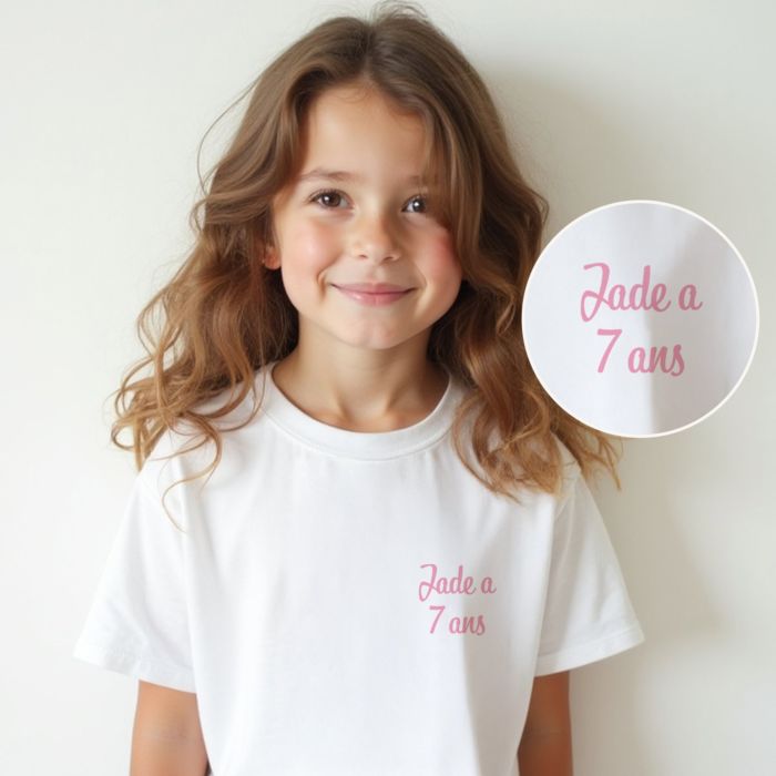 T-shirt personnalisé Enfant avec texte