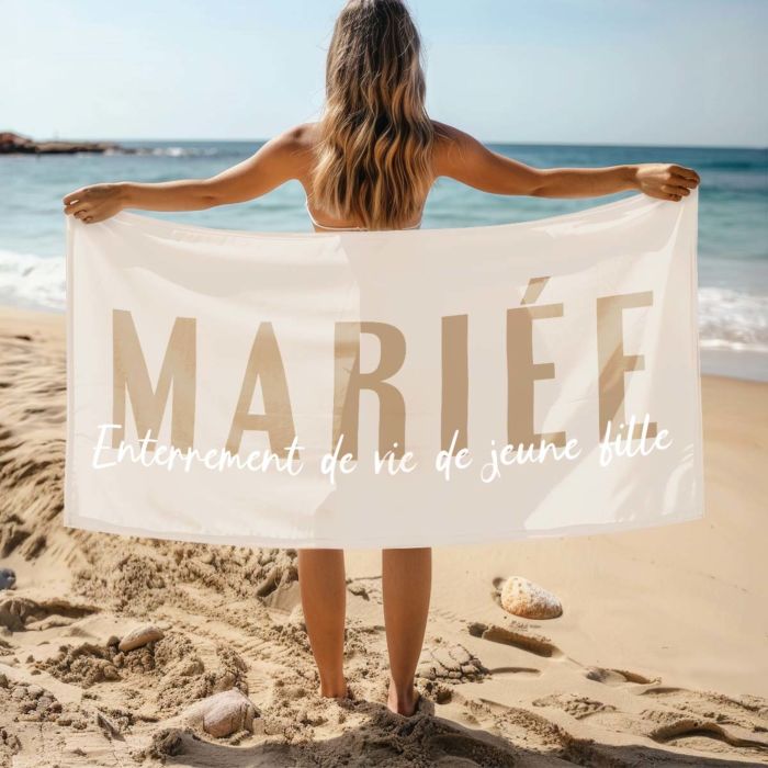 Serviette personnalisée avec textet