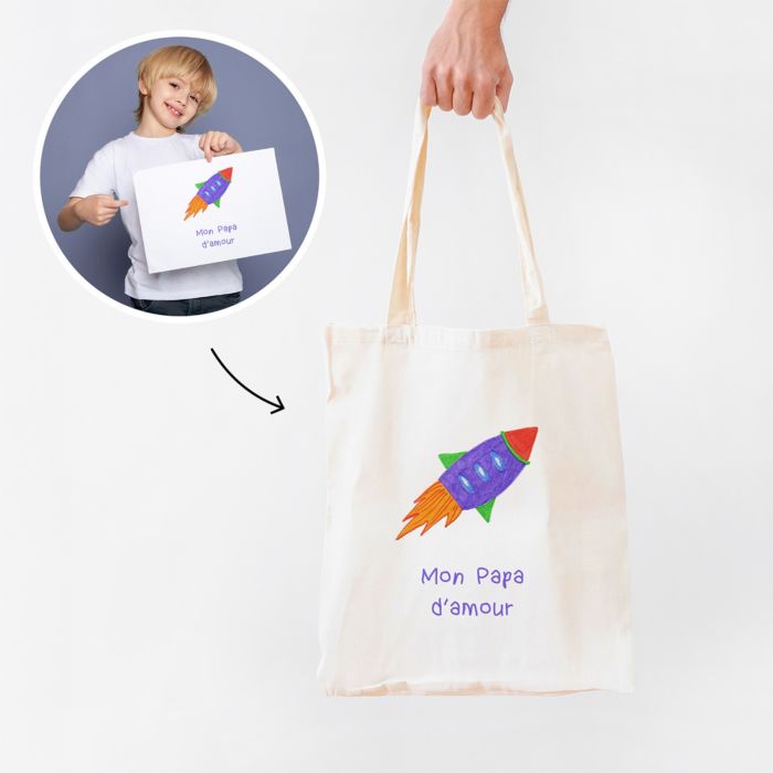 Tote bag personnalisé avec votre dessin