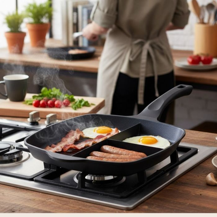 Poêle à frire 3 en 1 Lazy Man