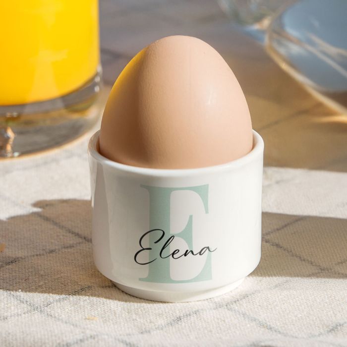 Coquetiers personnalisés avec monogramme - lot de 2