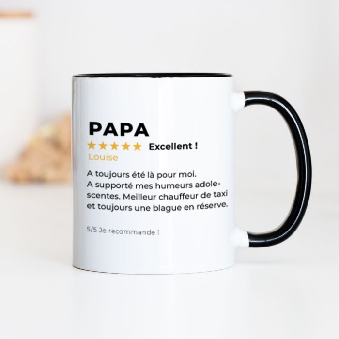 Tasse personnalisée avec avis client