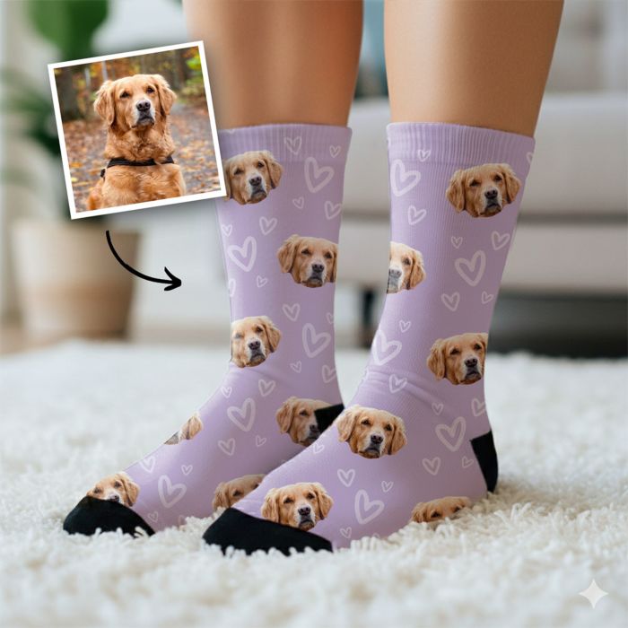 Chaussettes personnalisées avec votre animal de compagnie