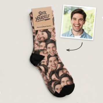 Chaussettes personnalisées visage