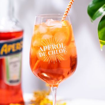 Verre Aperol Spritz personnalisé avec prénom